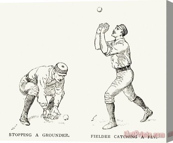 Others Outfielder, 1889 Stretched Canvas Print / Canvas Art