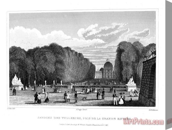 Others Paris: Tuilerie Gardens Stretched Canvas Print / Canvas Art