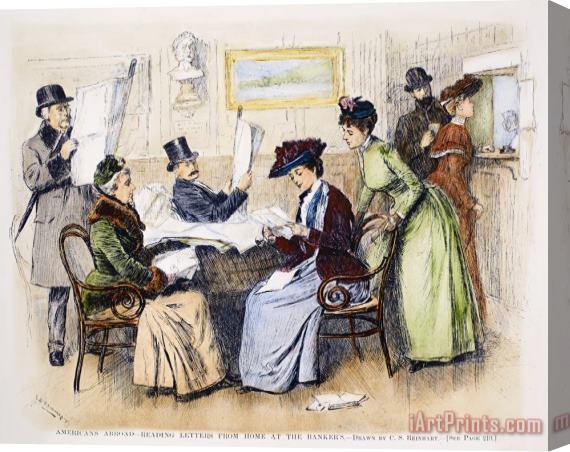 Others Reading Letters, 1890 Stretched Canvas Print / Canvas Art