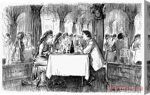 Others RESTAURANT, 19th CENTURY Stretched Canvas Painting / Canvas Art