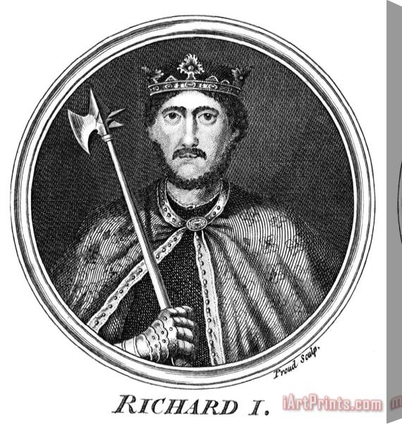 Others Richard I (1157-1199) Stretched Canvas Print / Canvas Art