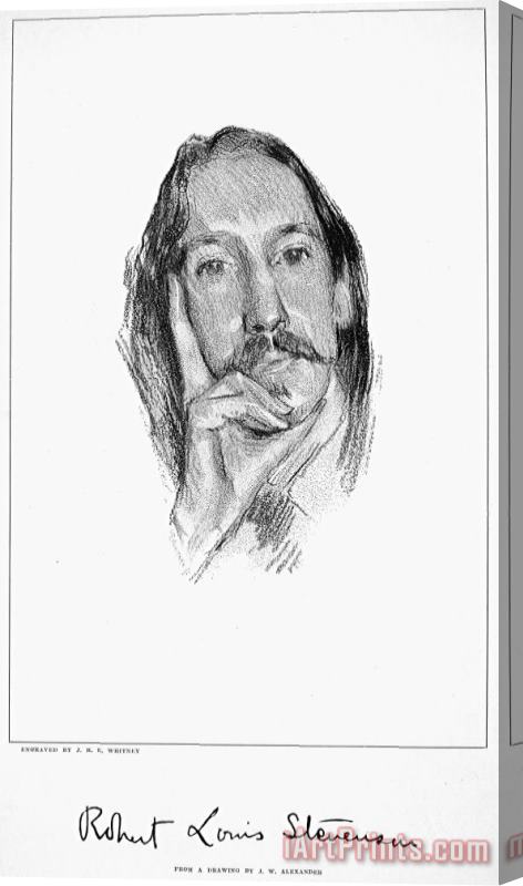 Others Robert Louis Stevenson Stretched Canvas Print / Canvas Art