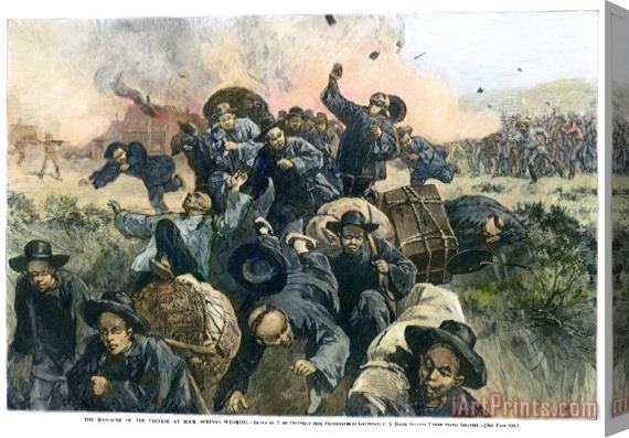 Others Rock Springs Massacre Stretched Canvas Print / Canvas Art