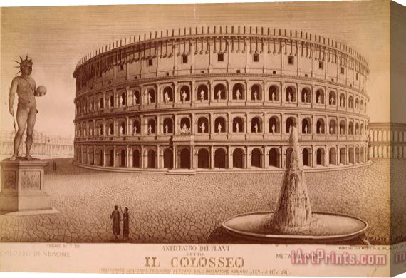 Others Rome: Colosseum Stretched Canvas Print / Canvas Art