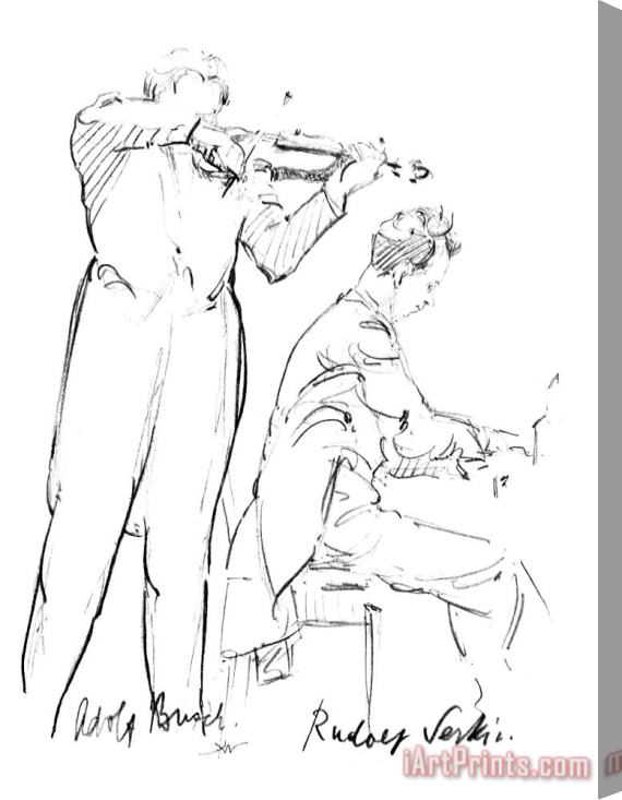 Others Rudolf Serkin (1903-1991) Stretched Canvas Print / Canvas Art