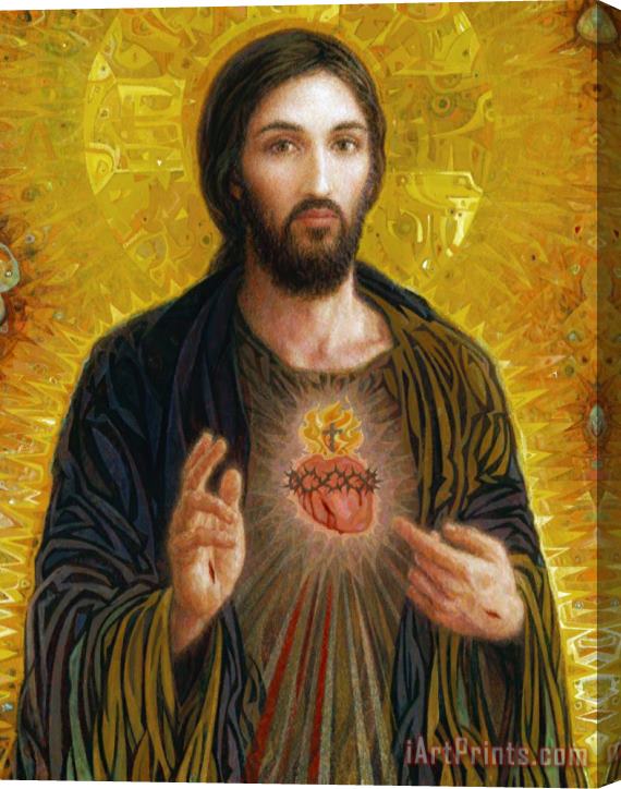 Others Sacred Heart of Jesus Stretched Canvas Painting / Canvas Art