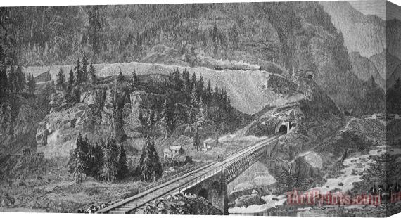 Others Saint Gotthard Tunnel Stretched Canvas Painting / Canvas Art