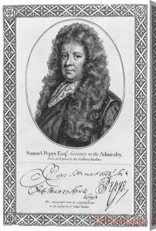 Others Samuel Pepys (1633-1703) Stretched Canvas Print / Canvas Art