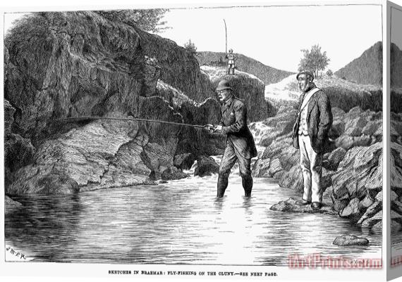 Others Scotland: Fishing, 1880 Stretched Canvas Print / Canvas Art