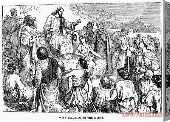 Others Sermon On The Mount Stretched Canvas Print / Canvas Art