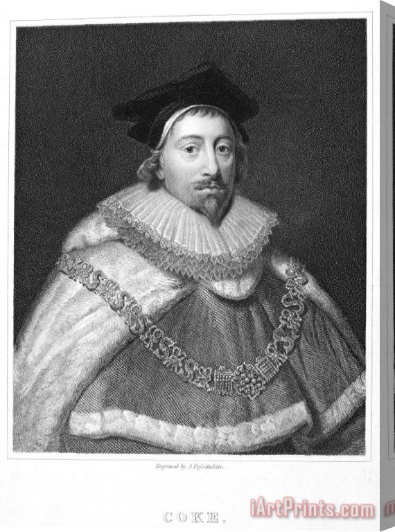 Others Sir Edward Coke (1552-1634) Stretched Canvas Print / Canvas Art