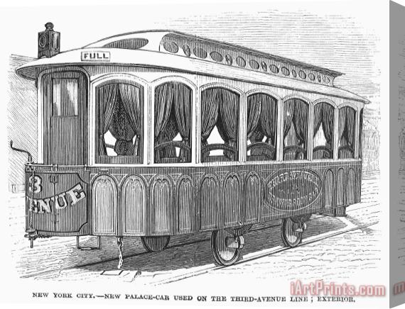 Others Street Railway Car, 1871 Stretched Canvas Print / Canvas Art