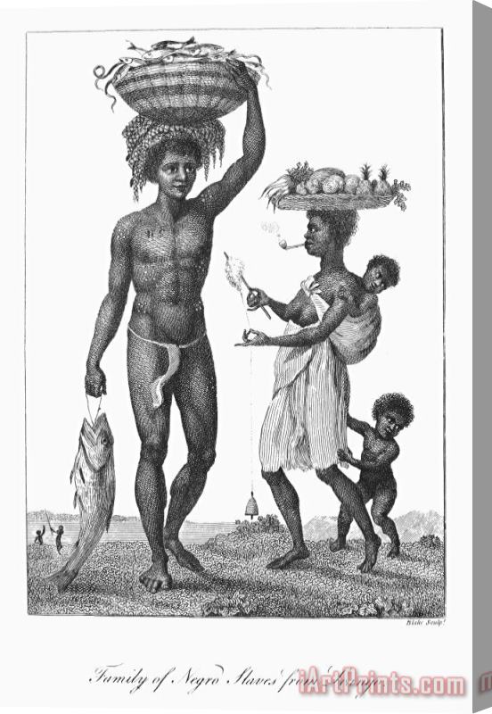 Others Surinam: Slave Family, 1796 Stretched Canvas Print / Canvas Art