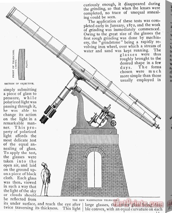 Others Telescope, 19th Century Stretched Canvas Print / Canvas Art