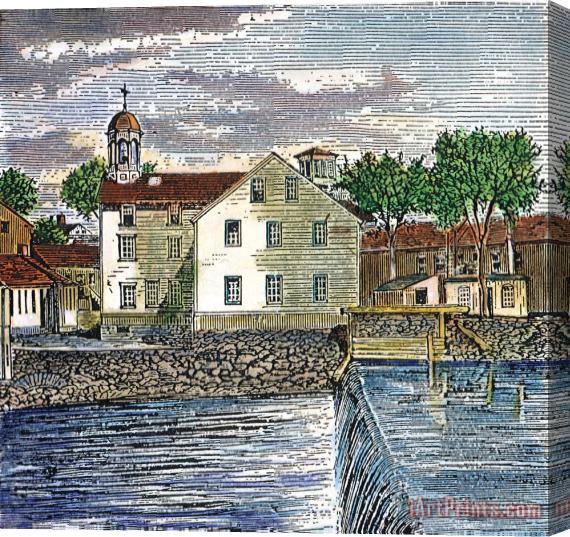 Others Textile Mill, 1793 Stretched Canvas Print / Canvas Art