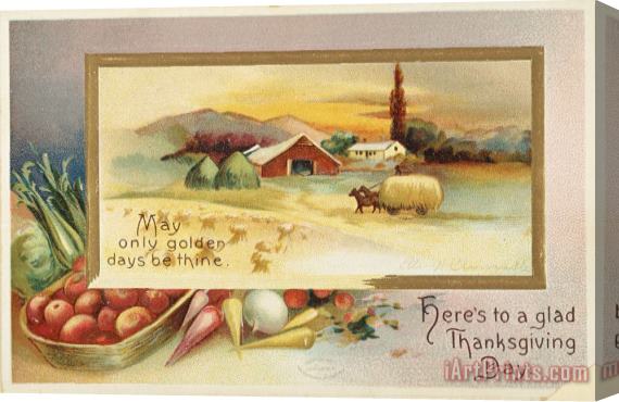 Others THANKSGIVING CARD, c1910 Stretched Canvas Print / Canvas Art