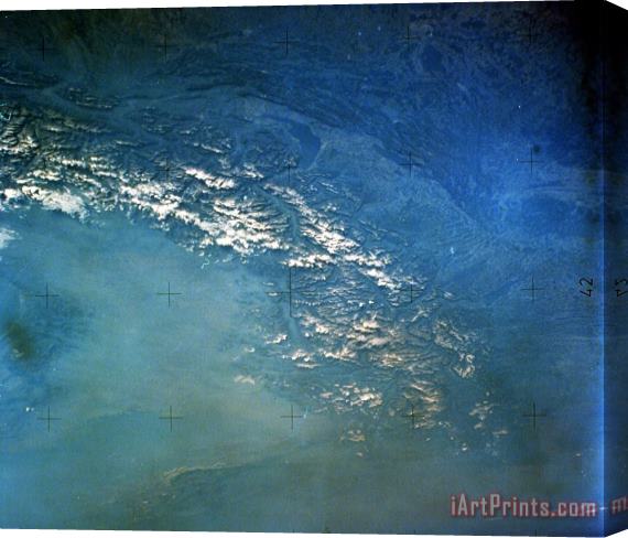 Others The Alps From Space Stretched Canvas Print / Canvas Art