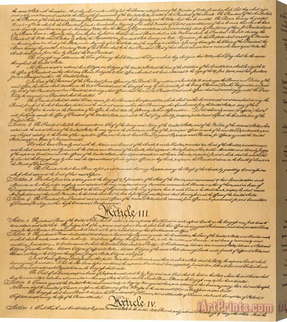 Others The Constitution, 1787 Stretched Canvas Print / Canvas Art
