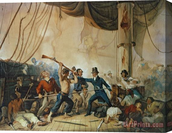 Others The Melee on Board the Chesapeake Stretched Canvas Print / Canvas Art