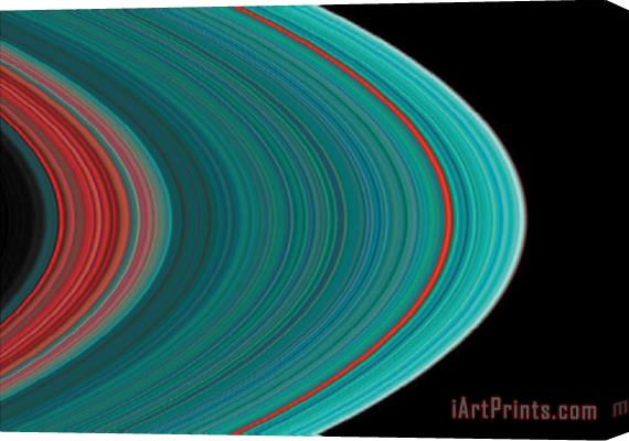 Others The Rings Of Saturn Stretched Canvas Print / Canvas Art