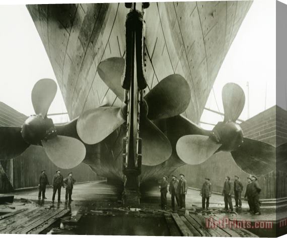 Others The Titanics Propellers In The Thompson Graving Dock Of Harland And Wolff Stretched Canvas Painting / Canvas Art