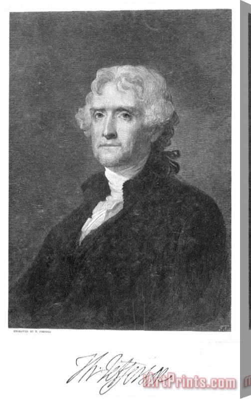 Others Thomas Jefferson (1743-1826) Stretched Canvas Print / Canvas Art