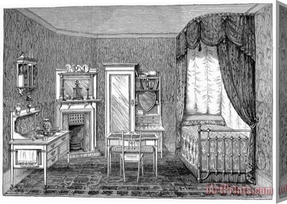 Others Victorian Bedroom, 1884 Stretched Canvas Painting / Canvas Art