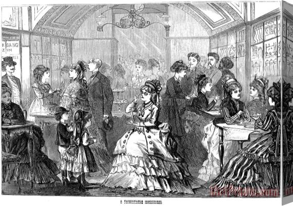 Others Vienna: Pastry Shop, 1873 Stretched Canvas Print / Canvas Art
