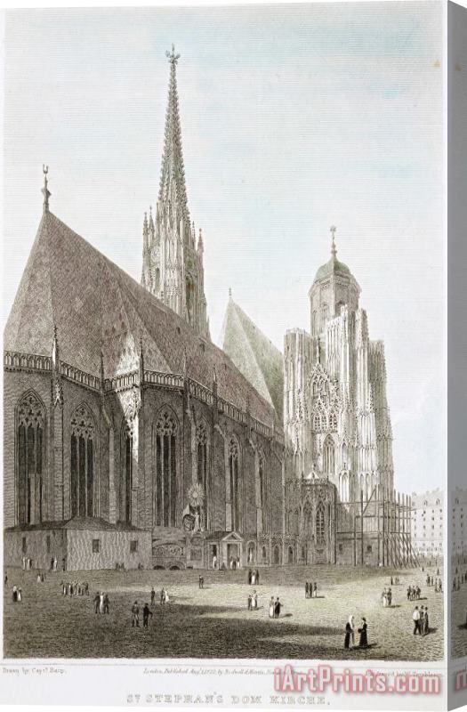 Others Vienna: St Stephens, 1822 Stretched Canvas Painting / Canvas Art