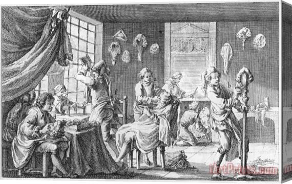 Others WIGMAKING, 18th CENTURY Stretched Canvas Painting / Canvas Art