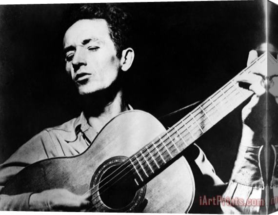 Others Woody Guthrie (1912-1967) Stretched Canvas Painting / Canvas Art