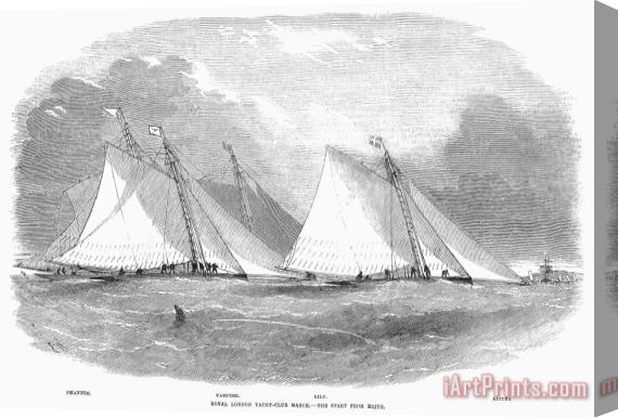 Others Yacht Race, 1855 Stretched Canvas Painting / Canvas Art