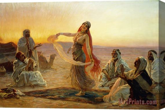 Otto Pilny The Bedouin Dancer Stretched Canvas Painting / Canvas Art