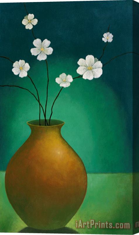 Pablo Esteban Vase And Flowers Stretched Canvas Print / Canvas Art