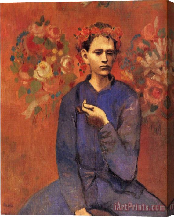 Pablo Picasso A Boy with Pipe 1905 Stretched Canvas Painting / Canvas Art