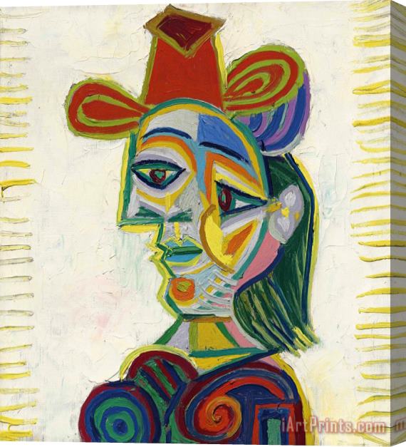 Pablo Picasso Buste De Femme (dora Maar) Stretched Canvas Print / Canvas Art
