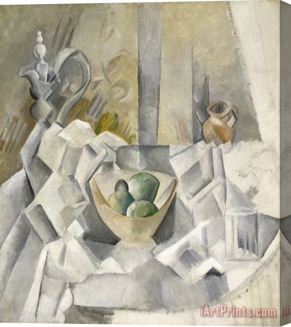 Pablo Picasso Carafe, Jug And Fruit Bowl (carafon, Pot Et Compotier) Stretched Canvas Print / Canvas Art