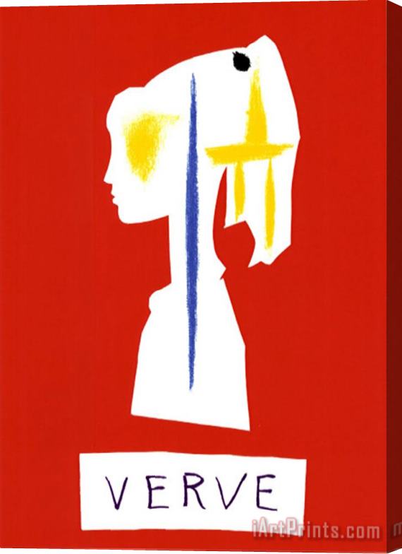 Pablo Picasso Cover for Verve C 1954 Stretched Canvas Print / Canvas Art