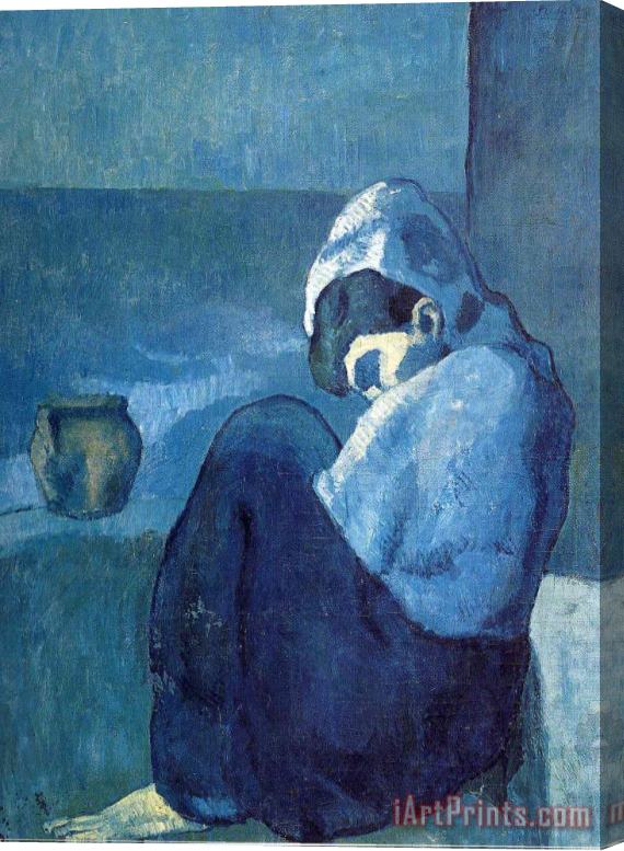 Pablo Picasso Crouching Woman 1902 Stretched Canvas Print / Canvas Art