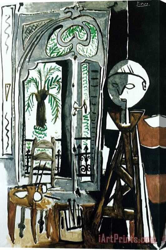 Pablo Picasso Das Atelier C 1955 Stretched Canvas Painting / Canvas Art
