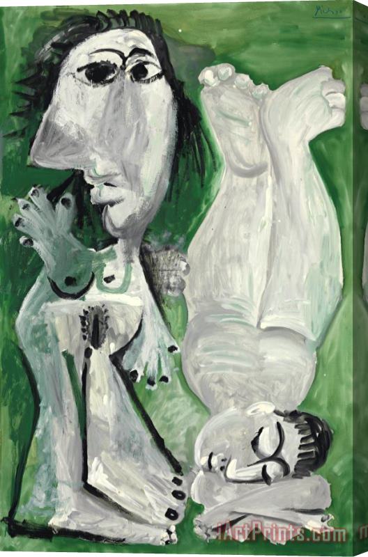 Pablo Picasso Deux Nus Couches Stretched Canvas Painting / Canvas Art