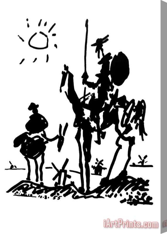 Pablo Picasso Don Quixote Art Print Poster Stretched Canvas Painting / Canvas Art