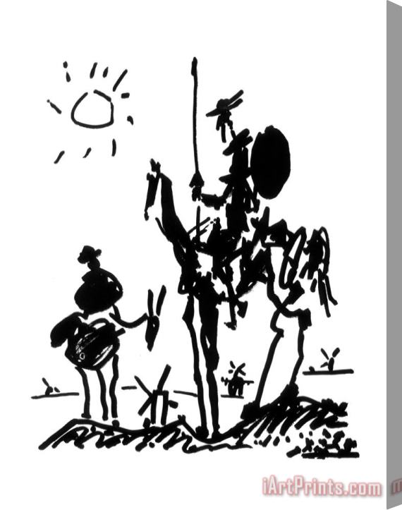 Pablo Picasso Don Quixote C 1955 Stretched Canvas Painting / Canvas Art