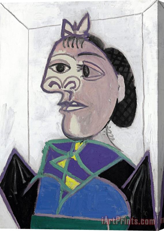 Pablo Picasso Femme Assise Stretched Canvas Print / Canvas Art
