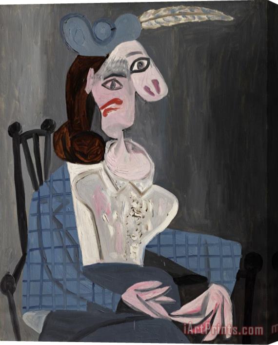 Pablo Picasso Femme Dans Un Fauteuil Stretched Canvas Painting / Canvas Art