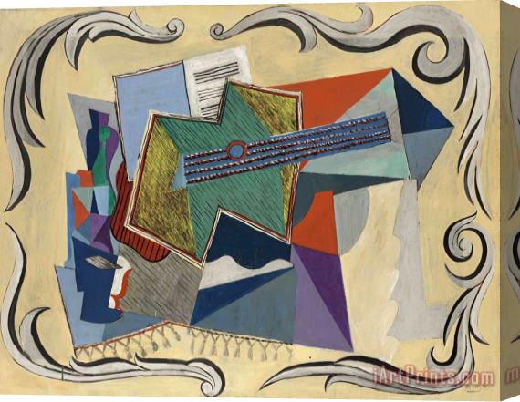 Pablo Picasso Guitare Stretched Canvas Print / Canvas Art