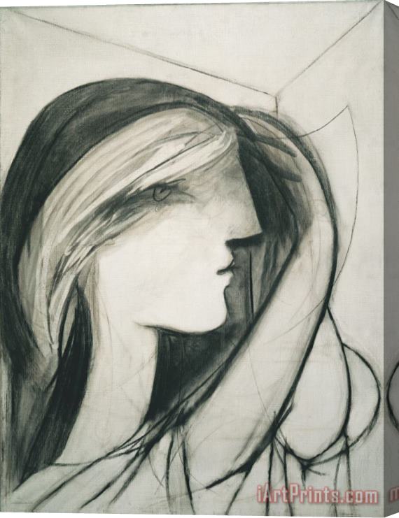 Pablo Picasso Head of a Woman, Right Profile (marie Therese) Stretched Canvas Painting / Canvas Art