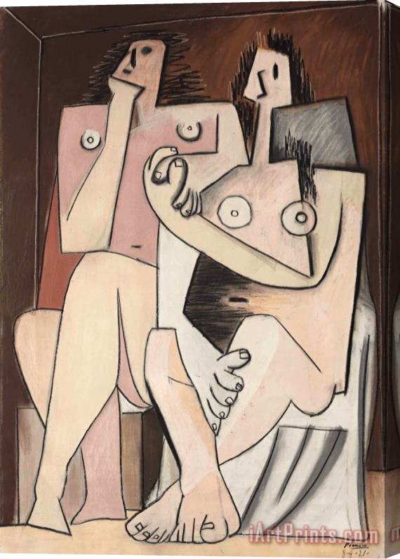 Pablo Picasso Homme Et Femme Stretched Canvas Print / Canvas Art