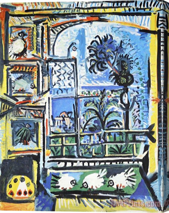 Pablo Picasso Les Pigeons Stretched Canvas Print / Canvas Art