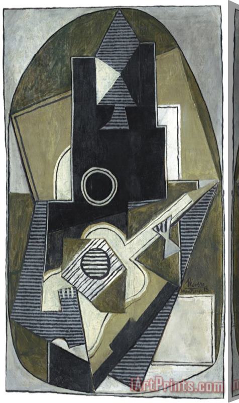 Pablo Picasso Lhomme a La Guitare Stretched Canvas Print / Canvas Art